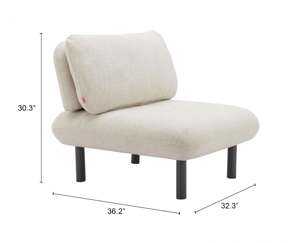 Aperto Accent Chair Beige – Modern Outdoor