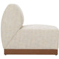 Modern Christy Armless Chair Beige outdoor