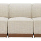 Modern Christy Armless Chair Beige outdoor