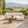Modern Christy Armless Chair Beige outdoor