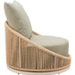 Modern Cabana Swivel Chair Multicolor outdoor