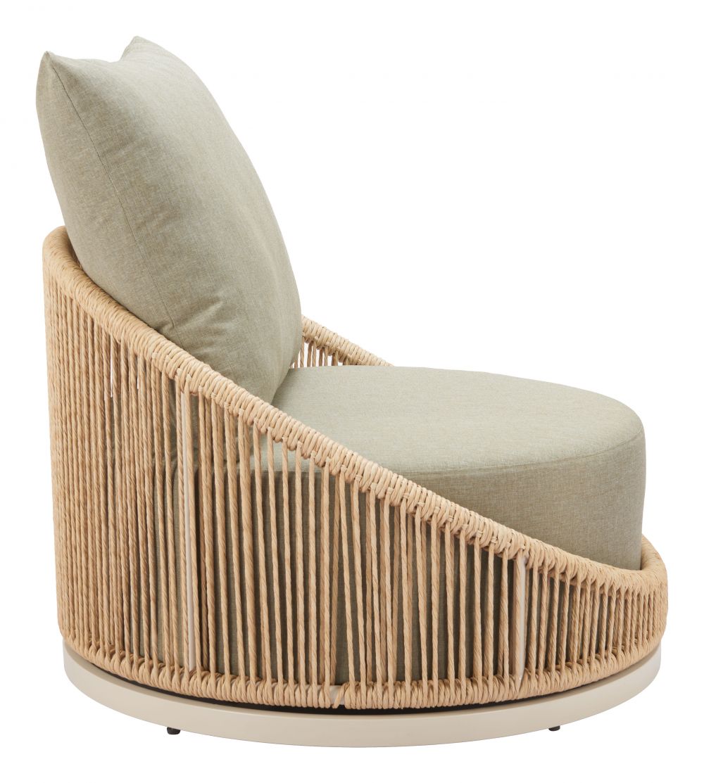 Modern Cabana Swivel Chair Multicolor outdoor