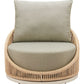 Modern Cabana Swivel Chair Multicolor outdoor