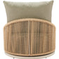 Modern Cabana Swivel Chair Multicolor outdoor