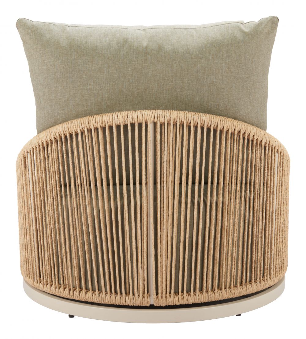 Modern Cabana Swivel Chair Multicolor outdoor