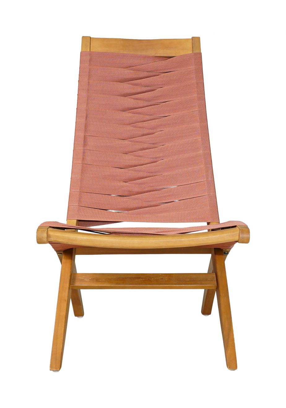 Rova Lounge Chair Terracotta acacia rattan