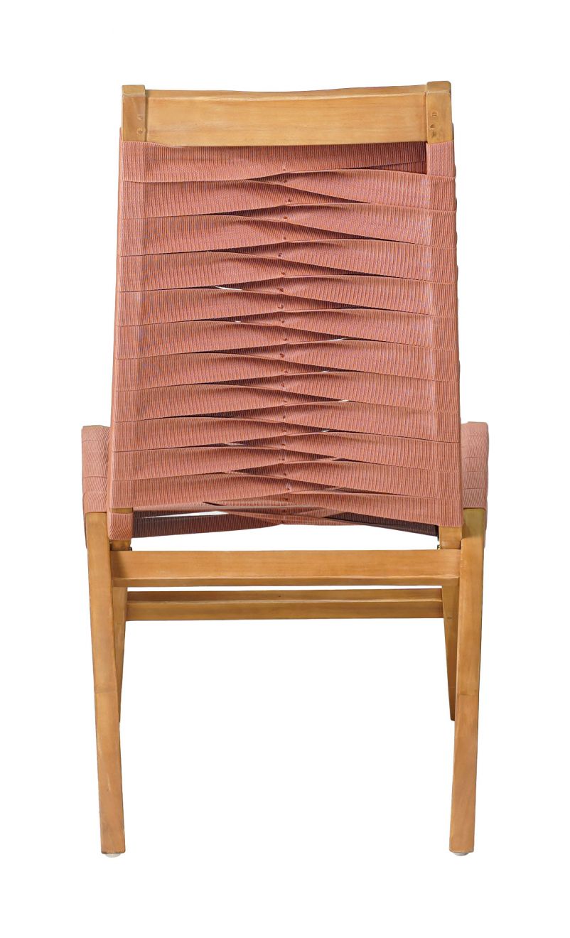 Rova Lounge Chair Terracotta acacia rattan