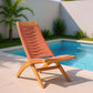 Rova Lounge Chair Terracotta acacia rattan