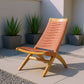 Rova Lounge Chair Terracotta acacia rattan