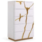 Modrest Aspen Modern White & Gold Chest