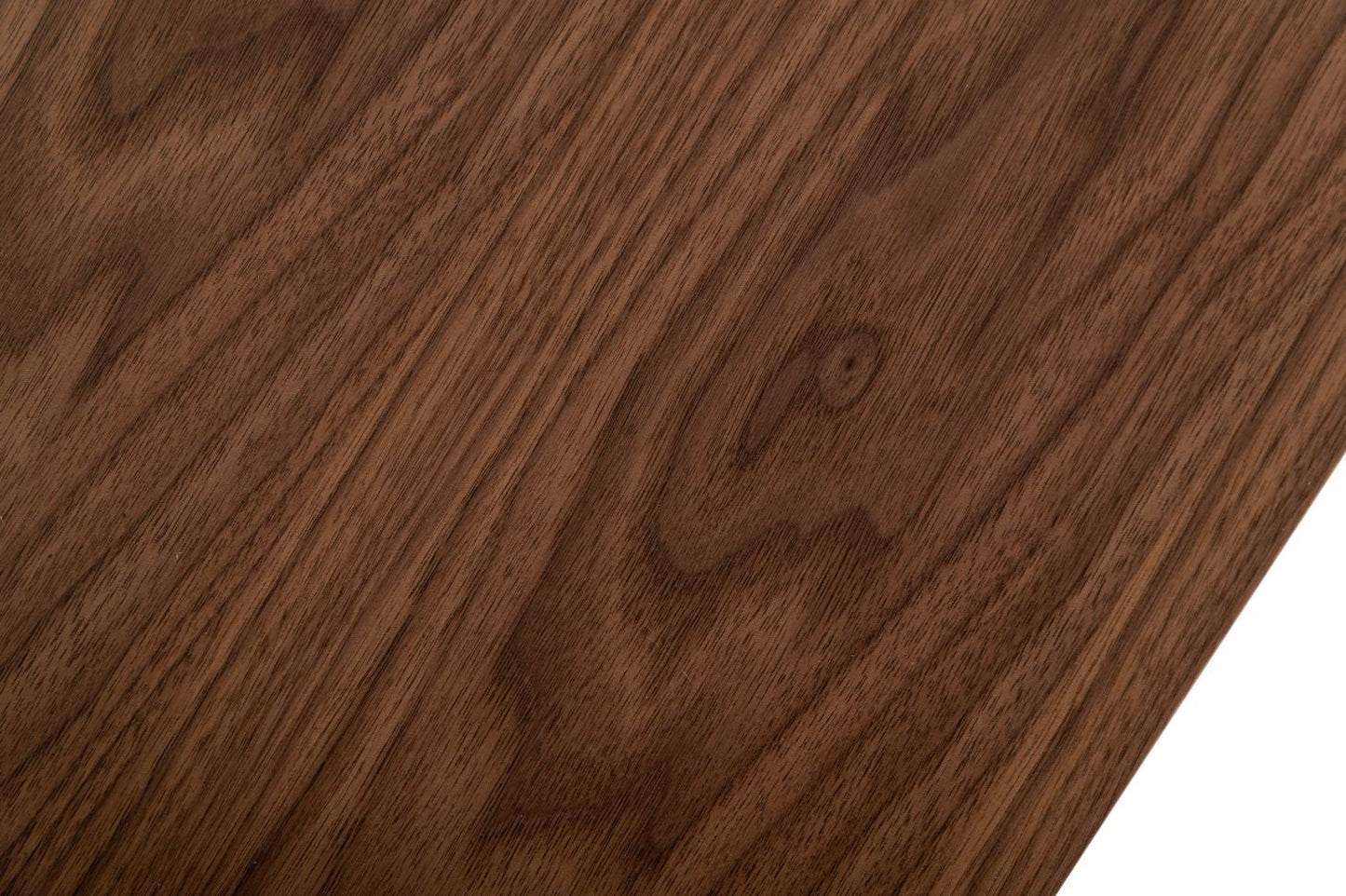 Mid-Century Walnut Dining Table with Beveled Edges