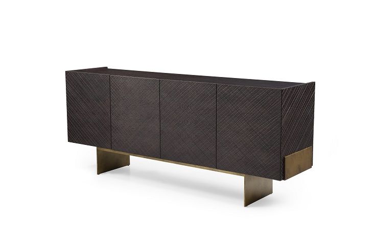 Modrest Gerald — Modern Brown Ash & Antique Copper Buffet in Pakistan