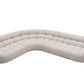 Luxury Beige Curved Sectional Sofa