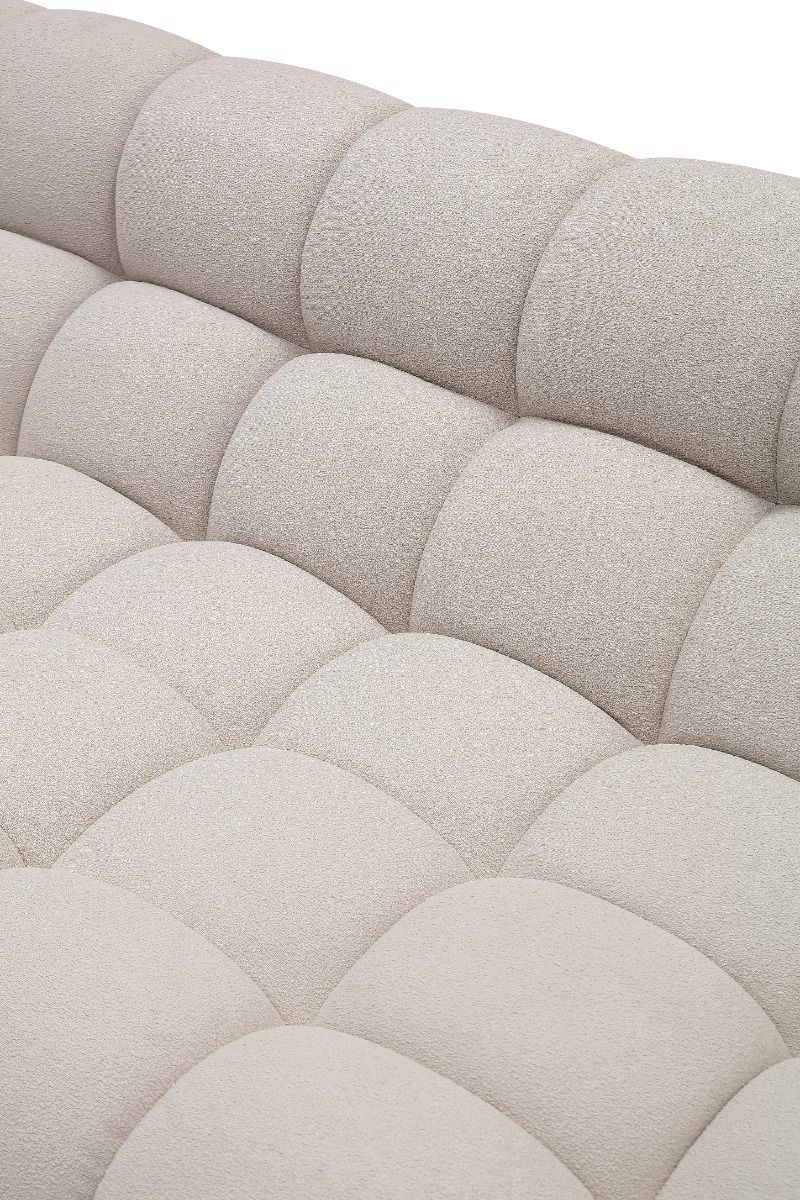 Luxury Beige Curved Sectional Sofa