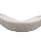 Luxury Beige Curved Sectional Sofa