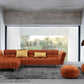 Casa Jacinda Burnt Orange Sectional
