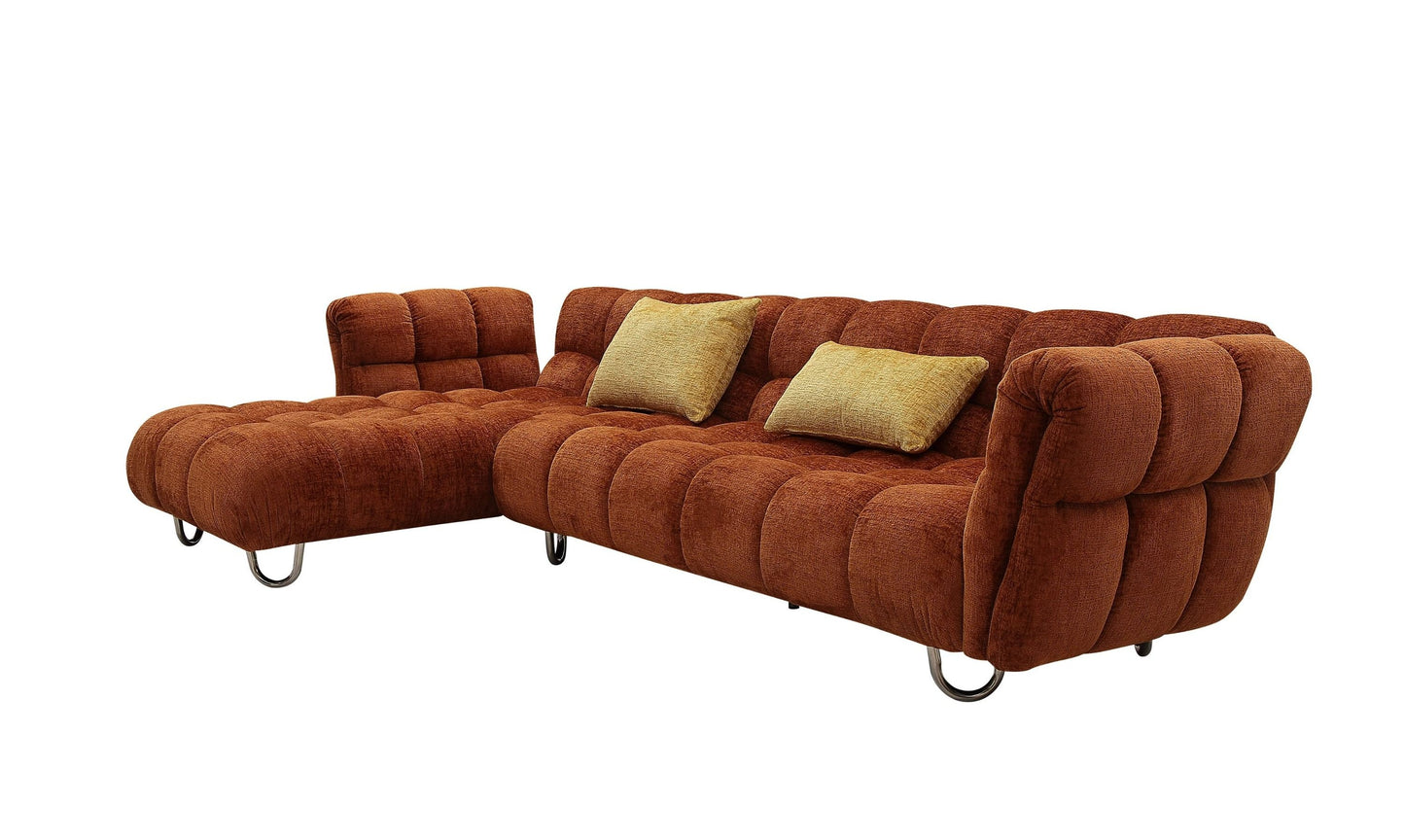 Casa Jacinda Burnt Orange Sectional