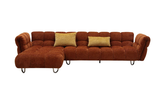 Casa Jacinda Burnt Orange Sectional