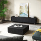 Kenda Matte Black Oak Square Coffee Table