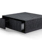 Kenda Matte Black Oak Square Coffee Table