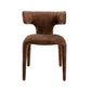 Saehee Dining Chair by Modrest — Camel Velvet, Iron Frame