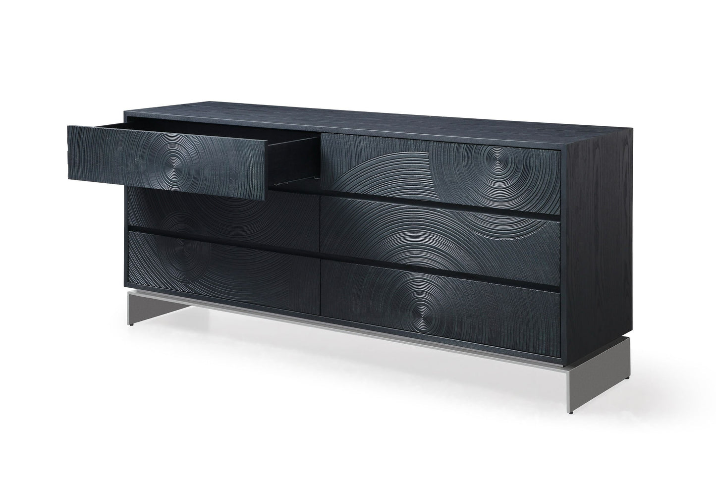 Lamod Cirque – Modern Black Ash 4-Piece Bedroom Set
