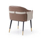 Azure Luxe Blue & Beige Dining Chair