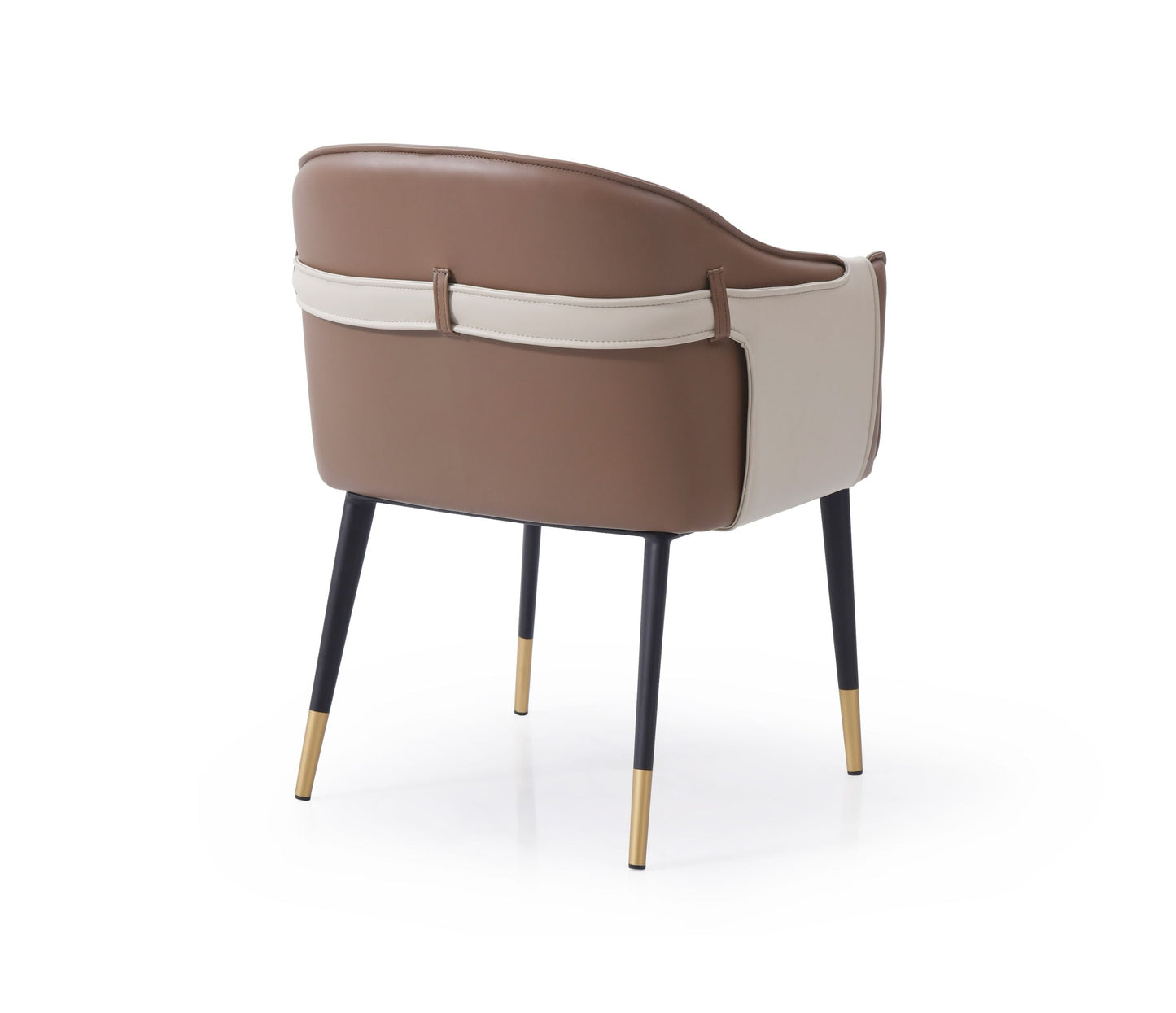 Azure Luxe Blue & Beige Dining Chair