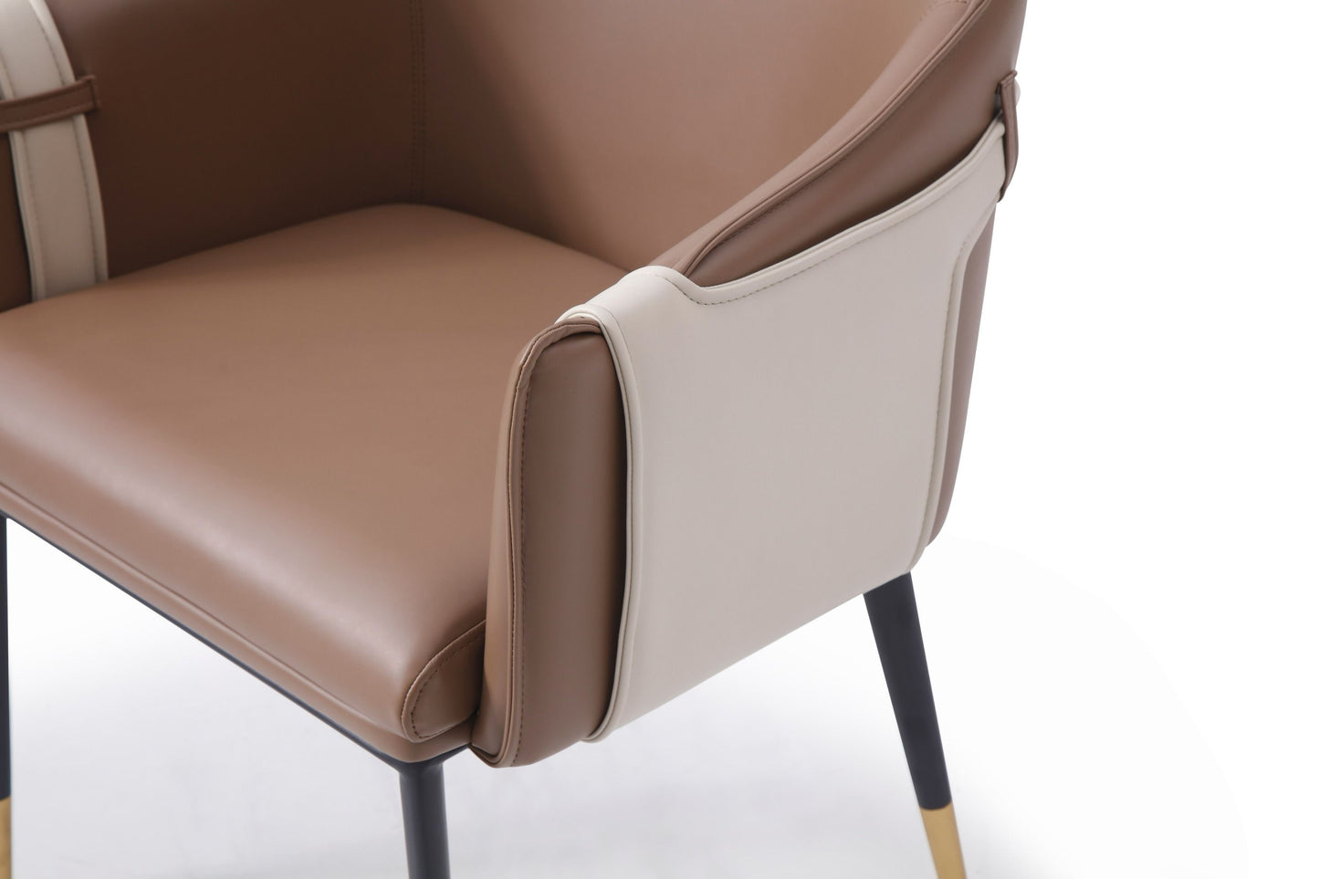Azure Luxe Blue & Beige Dining Chair