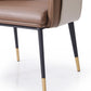 Azure Luxe Blue & Beige Dining Chair