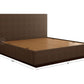Savona Modern Fabric Bed King Size – Brown Upholstery & Box Storage – Pakistan