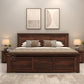 Adolph Sheesham Wood King Bed – Walnut Finish