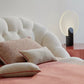 Bubble White Bed — Plush Bouclé / Sherpa Platform Bed