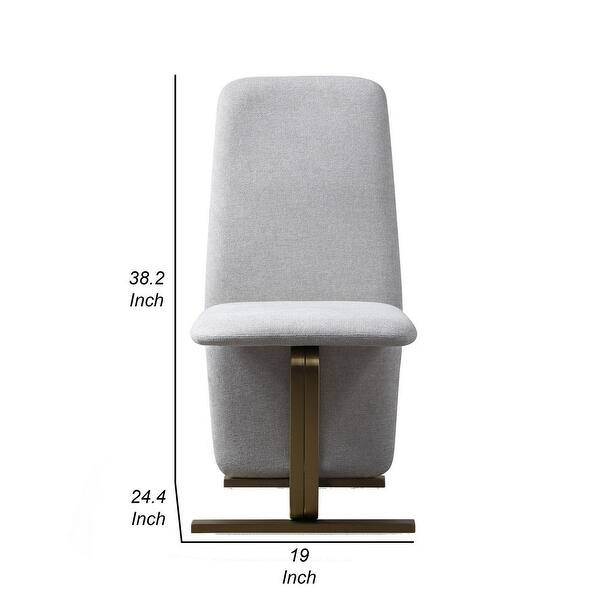Modrest Tasha Beige Linen Dining Chairs – Set of 6
