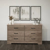 Rustic 6-drawer dresser