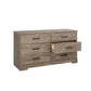 Rustic 6-drawer dresser