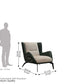 Carolina Lounge Chair Leaf – Green Velvet Accent Chair Pakistan