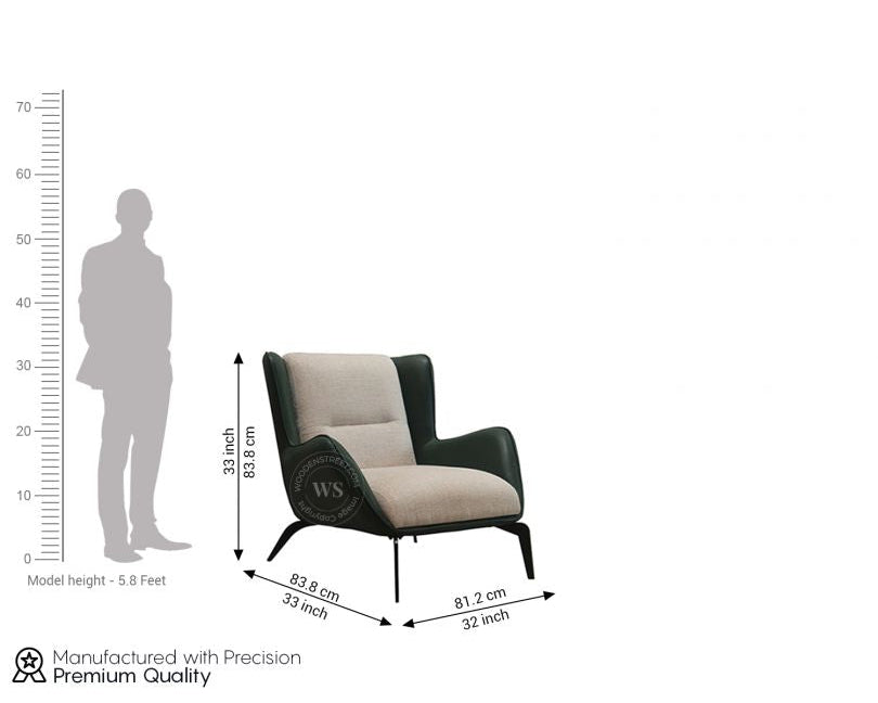 Carolina Lounge Chair Leaf – Green Velvet Accent Chair Pakistan