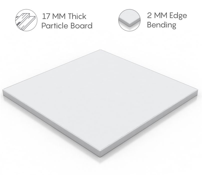 Harper Teak King Bed – Frosty White Finish with Smart Box Storage