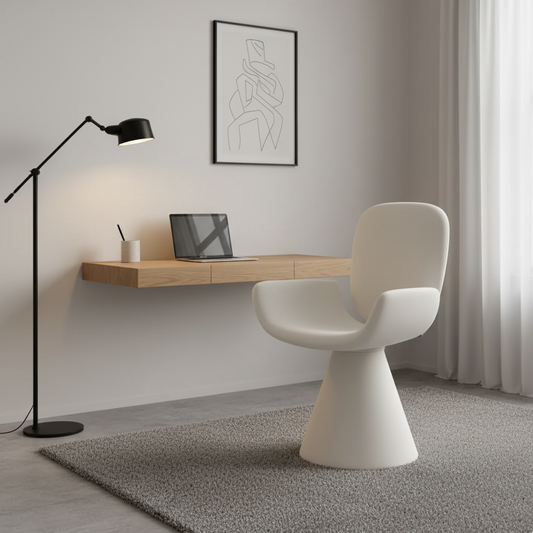 Solid Wood Swivel Chairs Portable Dining Chair Bedroom