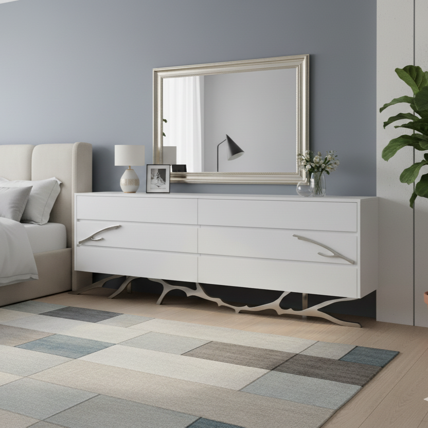 Modrest Legend Modern White Dresser