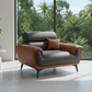 Nordic Leather Sofa Designer Romantic Living Room "4pc" Furniture Couple