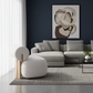 Cozy Boucle Swivel Lounge Chair | Plush Ivory Accent Chair with Round Base
