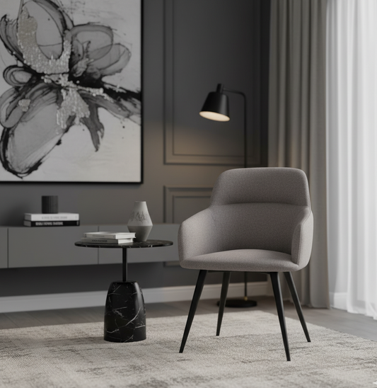 Modrest Scranton – Modern Grey & Black Dining Chair