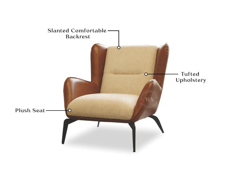 Carolina Lounge Chair Ginger Bread – Stylish & Durable Lounge Chair Pakistan