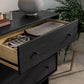 Black Oak 6-Drawer Dresser – Finnley