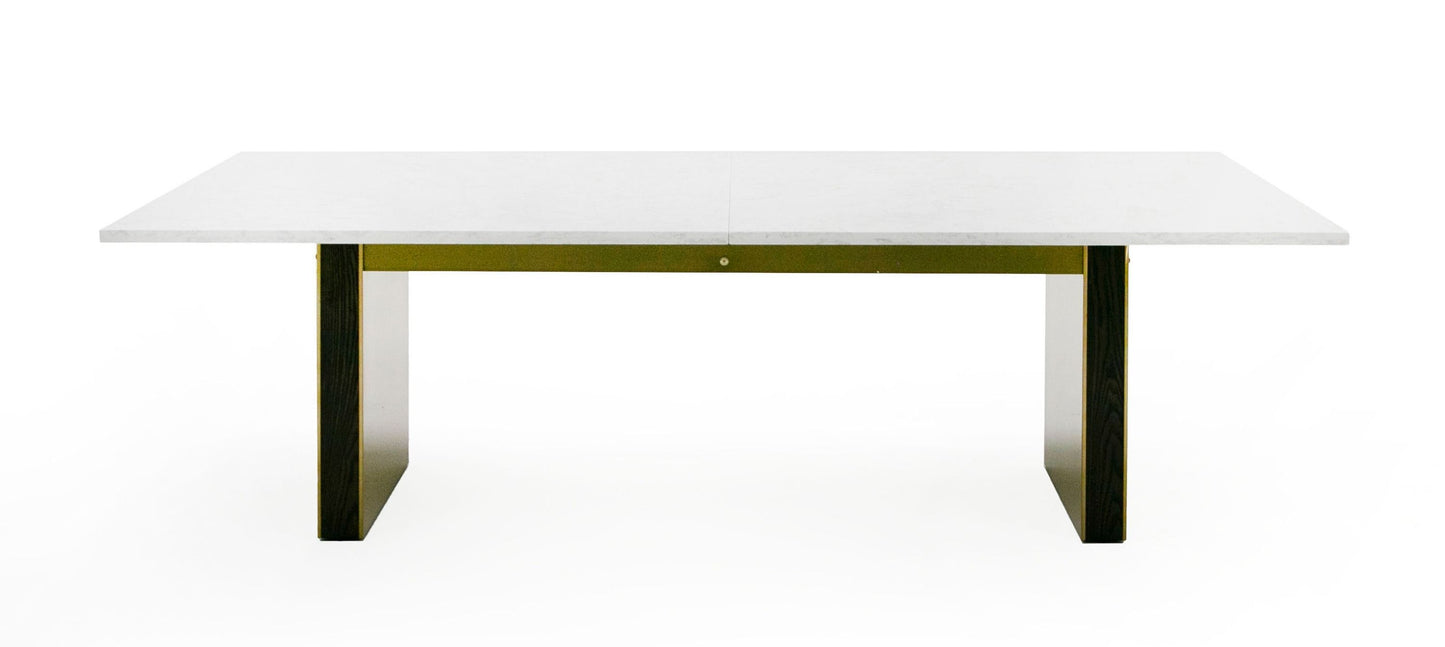 Marble & Gold Dining Table & Dining Chairs