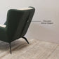 Carolina Lounge Chair Leaf – Green Velvet Accent Chair Pakistan