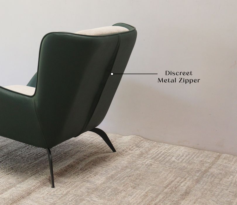 Carolina Lounge Chair Leaf – Green Velvet Accent Chair Pakistan