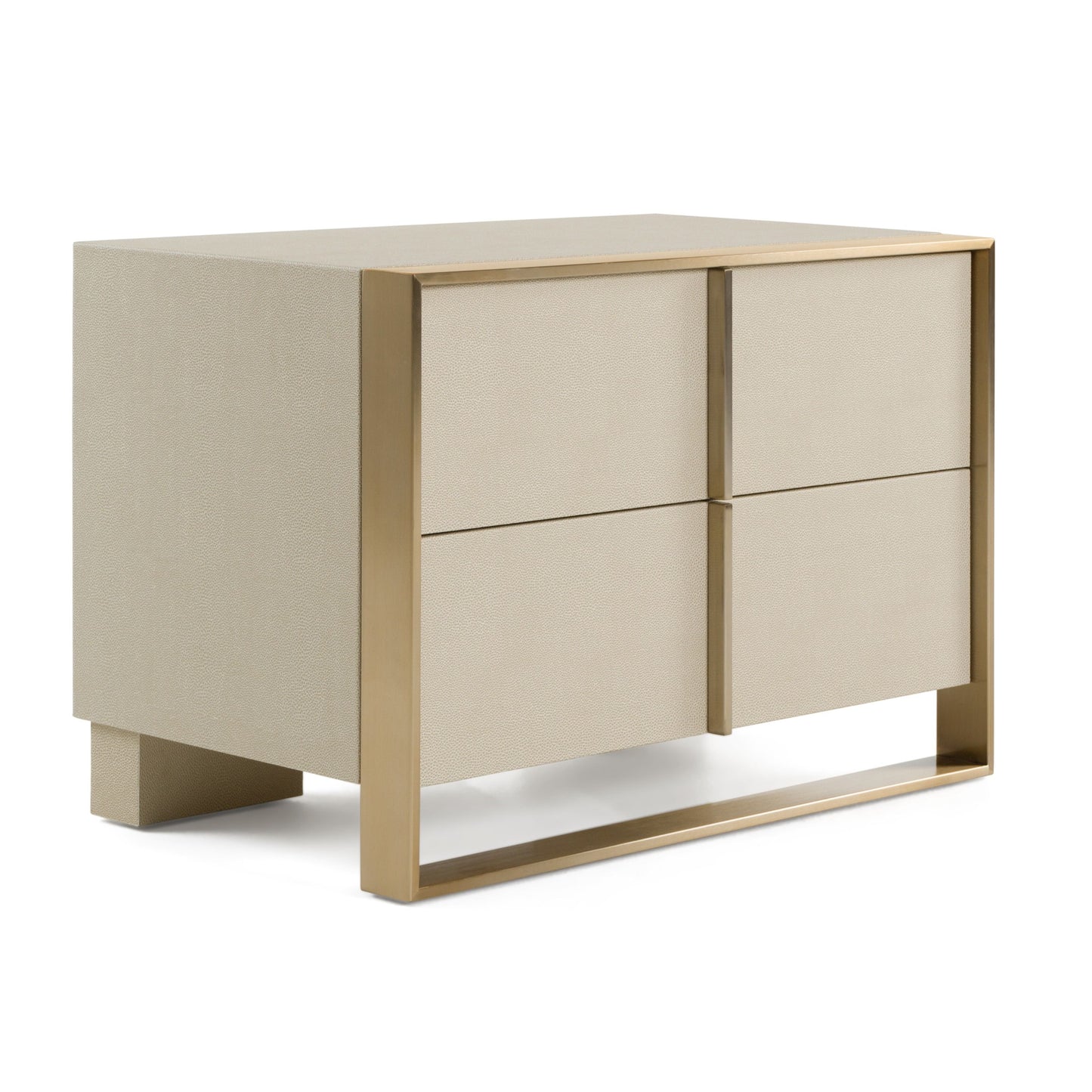 Luxury Beige Velvet + Brass Bedroom Set – Cartier